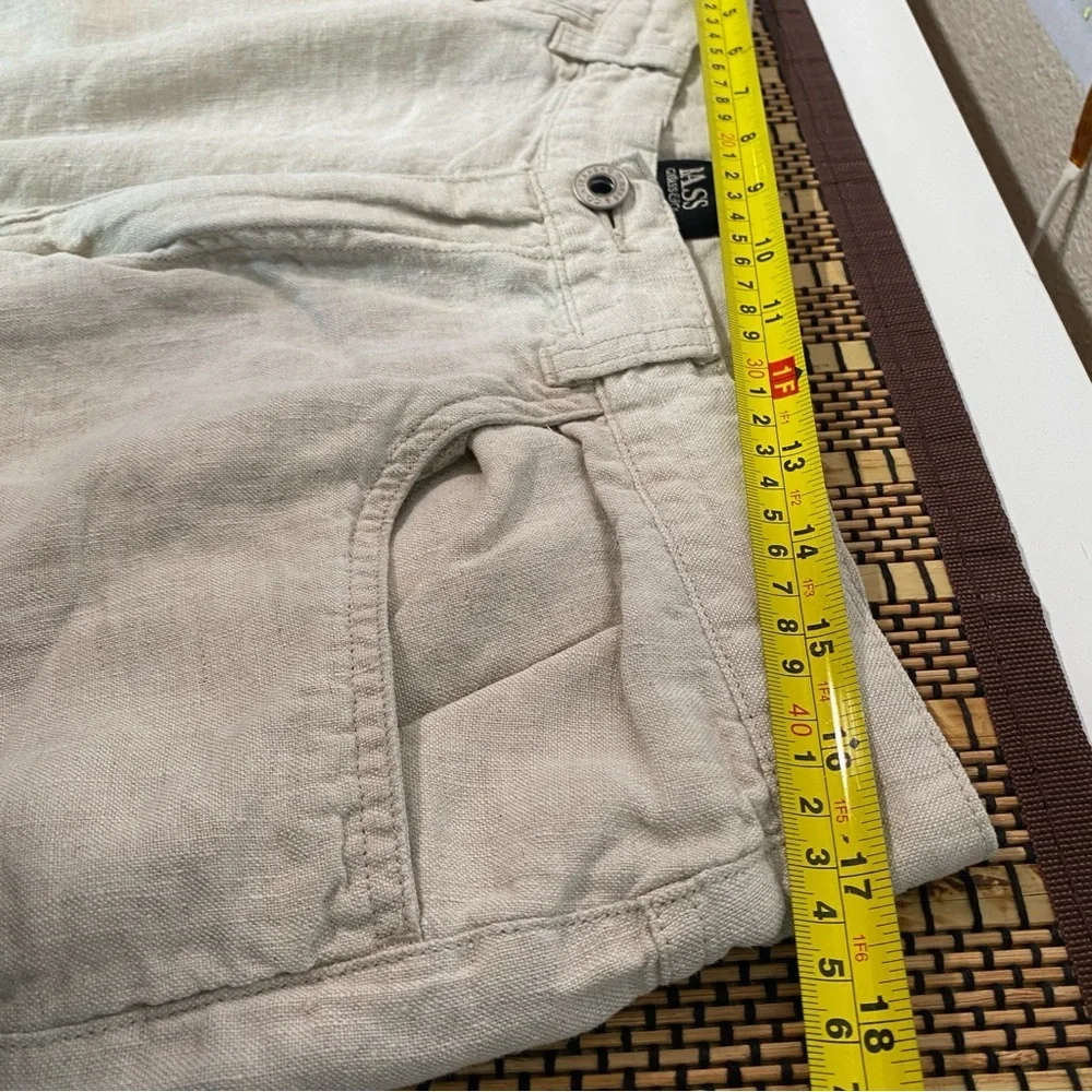 G.H. Bass‎ & Co. Men's Linen Pants Size 36/32 Beige Casual Office Lightweight